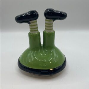 Rae Dunn Leprechaun Mug Topper Green Glass